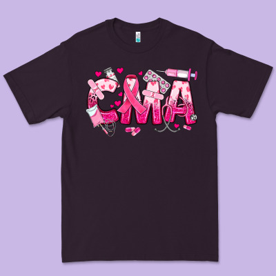 Breast Cancer Cma Certified Medical Assistant Premium Tee Designed By Jahusdesignshop