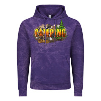 Cloud Purple camping Vintage Hoodie - NancyCooperArtShop