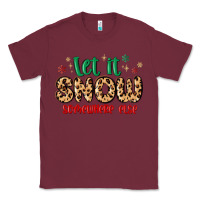 Burgundy let it snow somewhere else Classic Tee - MaliasSmallBusiness
