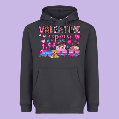 Valentine Express Olivia Heavyweight Hoodie Designed By Oliviacreatesart