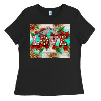 Black love birds and love with ross Ladies Tee - AdoDesignShop