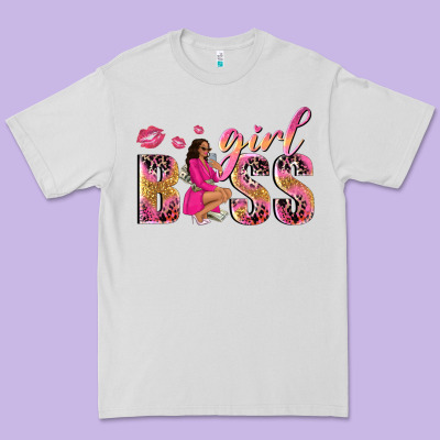 Girl Boss Afro Black Woman Premium Tee Designed By Nancycooperartshop
