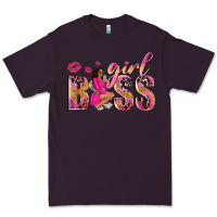 Plum girl boss afro black woman Premium Tee - NancyCooperArtShop