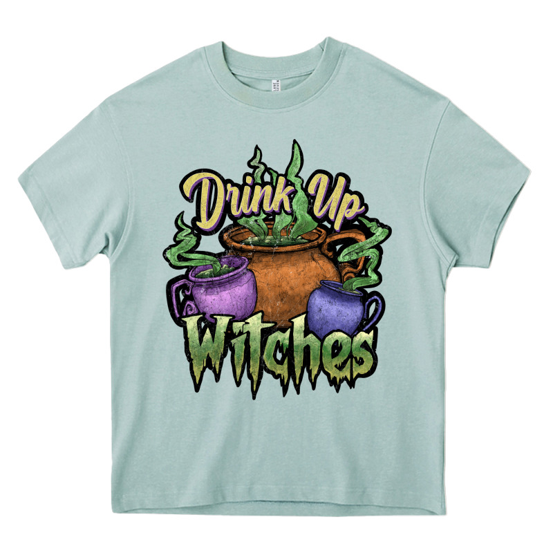 Drink Up Witches White Heavy Core Tee by JahusDesignShop | Teevron