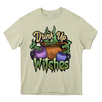 Mossy Drink up witches white Heavy Core Tee - JahusDesignShop