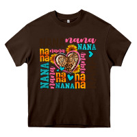 Chocolate Brown nana nana nana with hearts Heavy Core Tee - AdoDesignShop