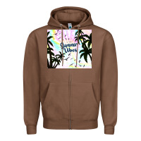 Chestnut summer vibes with birds Zipper Hoodie - TumblerDesignByShophia