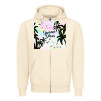 Sandshell summer vibes with birds Zipper Hoodie - TumblerDesignByShophia