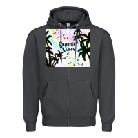 Smoke summer vibes with birds Zipper Hoodie - TumblerDesignByShophia