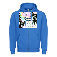 True Royal summer vibes with birds Zipper Hoodie - TumblerDesignByShophia