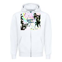 White summer vibes with birds Zipper Hoodie - TumblerDesignByShophia