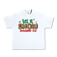 White let it snow somewhere else Urban Heavy Tee - MaliasSmallBusiness