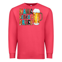 Cardinal Mama Needs a Drink Premium Sweatshirt - CowCowDesign