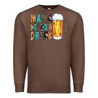 Chestnut Mama Needs a Drink Premium Sweatshirt - CowCowDesign