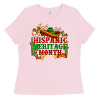 Bubblegum Pink national hispanic heritage month Ladies Tee - BundleAndBundleShop