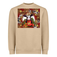 Mushroom Christmas baby cow hot cocoa Heavyweight Sweatshirt - Jasminsmagicworld