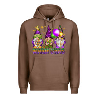 Chestnut mardi gras with gnomies Premium Hoodie - HowdyJamesFarm