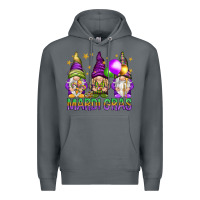 Rock mardi gras with gnomies Premium Hoodie - HowdyJamesFarm