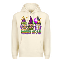 Sandshell mardi gras with gnomies Premium Hoodie - HowdyJamesFarm