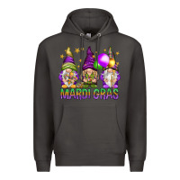 Smoke mardi gras with gnomies Premium Hoodie - HowdyJamesFarm