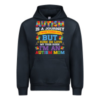 Navy lil autism mom Urban Hoodie - CowhideDigitalArt