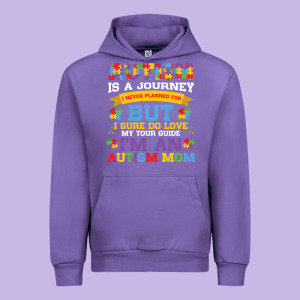 Lil Autism Mom Urban Hoodie Designed By Cowhidedigitalart