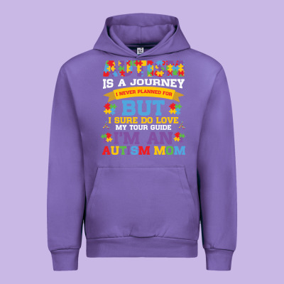 Lil Autism Mom Urban Hoodie Designed By Cowhidedigitalart