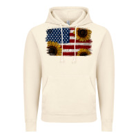 Vintage Artic Distressed Yellow Sunflower American Flag Vintage Hoodie - Jasminsmagicworld