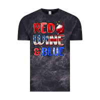 Cloud Black red wine and blue Vintage Tee - MaliasSmallBusiness