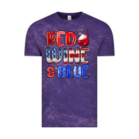 Cloud Purple red wine and blue Vintage Tee - MaliasSmallBusiness