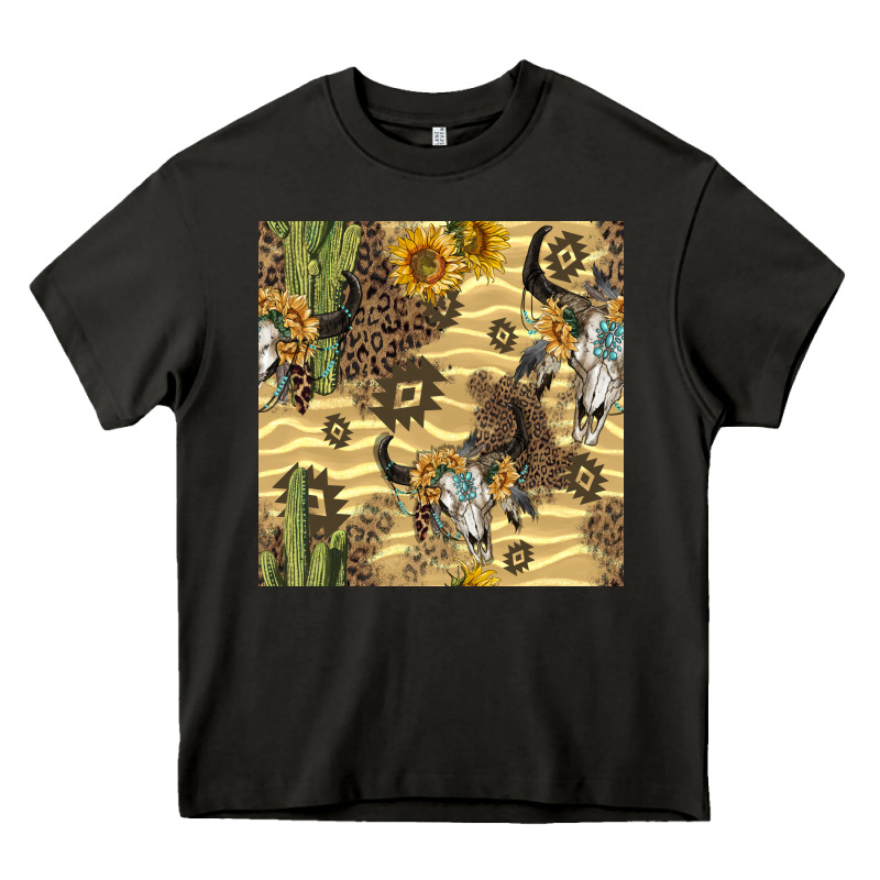 Aztec Bull Skull Heavy Core Tee by BundleAndBundleShop | Teevron
