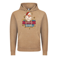 Vintage Coffee santa's coming to town Vintage Hoodie - MaliasSmallBusiness