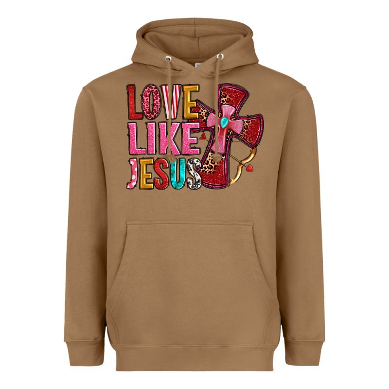 Love Like Jesus Heavyweight Hoodie by OliviaCreatesArt | Teevron