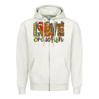Oatmeal Heather Mardi Gras love Crawfish Zipper Hoodie - HowdyJamesFarm