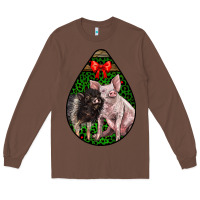 Chestnut christmas pig Long Sleeve Tee - LillyAllenDesigns