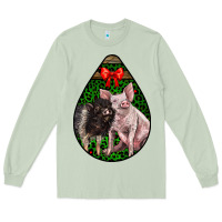 Matcha christmas pig Long Sleeve Tee - LillyAllenDesigns