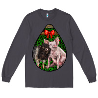 Smoke christmas pig Long Sleeve Tee - LillyAllenDesigns