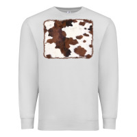 Dove Grey Brown Cowhide Background Premium Sweatshirt - CowCowDesign