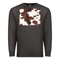 Smoke Brown Cowhide Background Premium Sweatshirt - CowCowDesign