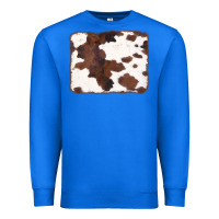 True Royal Brown Cowhide Background Premium Sweatshirt - CowCowDesign