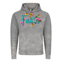 Cloud Rock faith with flower and butterfly Vintage Hoodie - NancyCooperArtShop