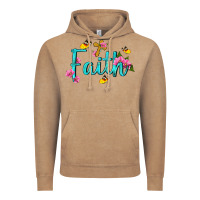 Vintage Coffee faith with flower and butterfly Vintage Hoodie - NancyCooperArtShop