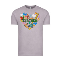 Vintage Zinc teacher heart Vintage Tee - NancyCooperArtShop