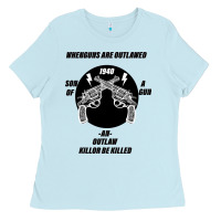 Baby Blue Guns - When guns are outlawed I'll be outlaw Ladies Tee - Bettercallsaul