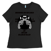 Black Guns - When guns are outlawed I'll be outlaw Ladies Tee - Bettercallsaul