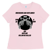 Guns - When Guns Are Outlawed I'll Be Outlaw Ladies Tee | Teevron