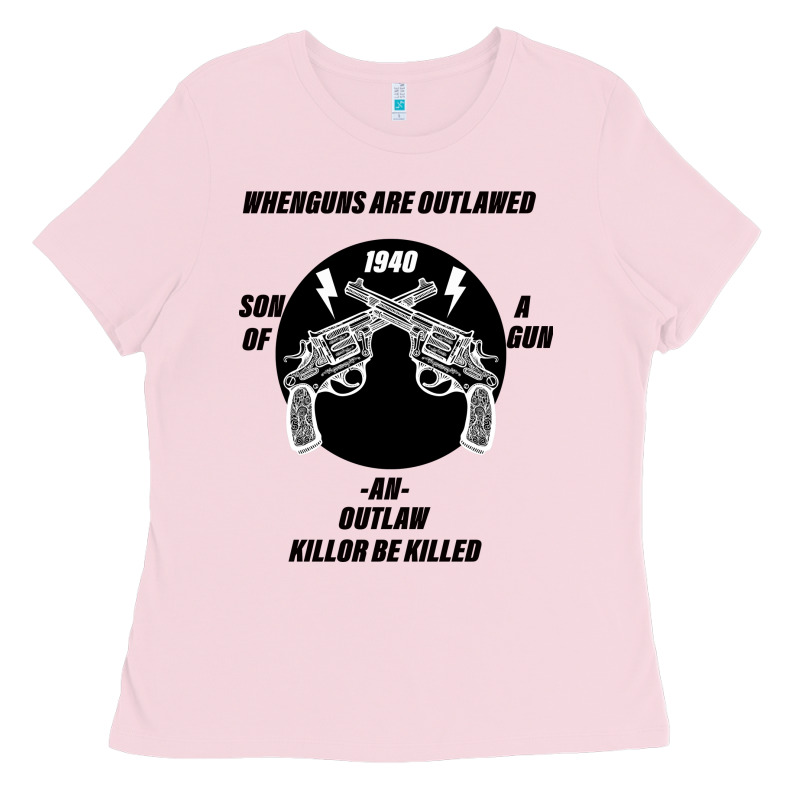Guns - When Guns Are Outlawed I'll Be Outlaw Ladies Tee by Bettercallsaul | Teevron