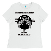 White Guns - When guns are outlawed I'll be outlaw Ladies Tee - Bettercallsaul