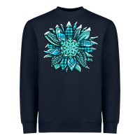 Navy winter sunflower Heavyweight Sweatshirt - Jasminsmagicworld