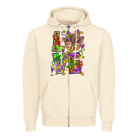 Sandshell Mardi Gras love Zipper Hoodie - HowdyJamesFarm